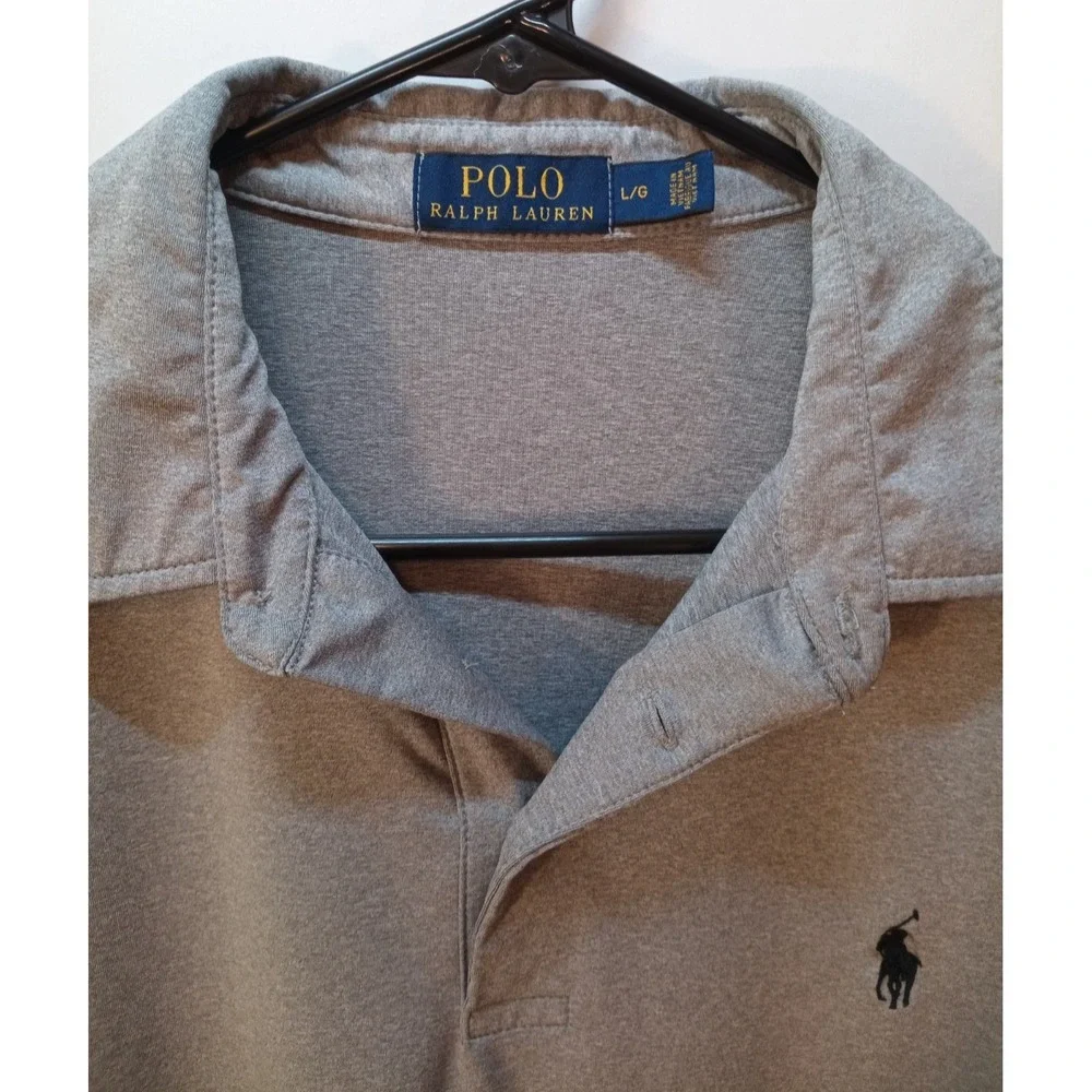 Men's Polo Ralph Lauren Polo Shirt, Large, Gray